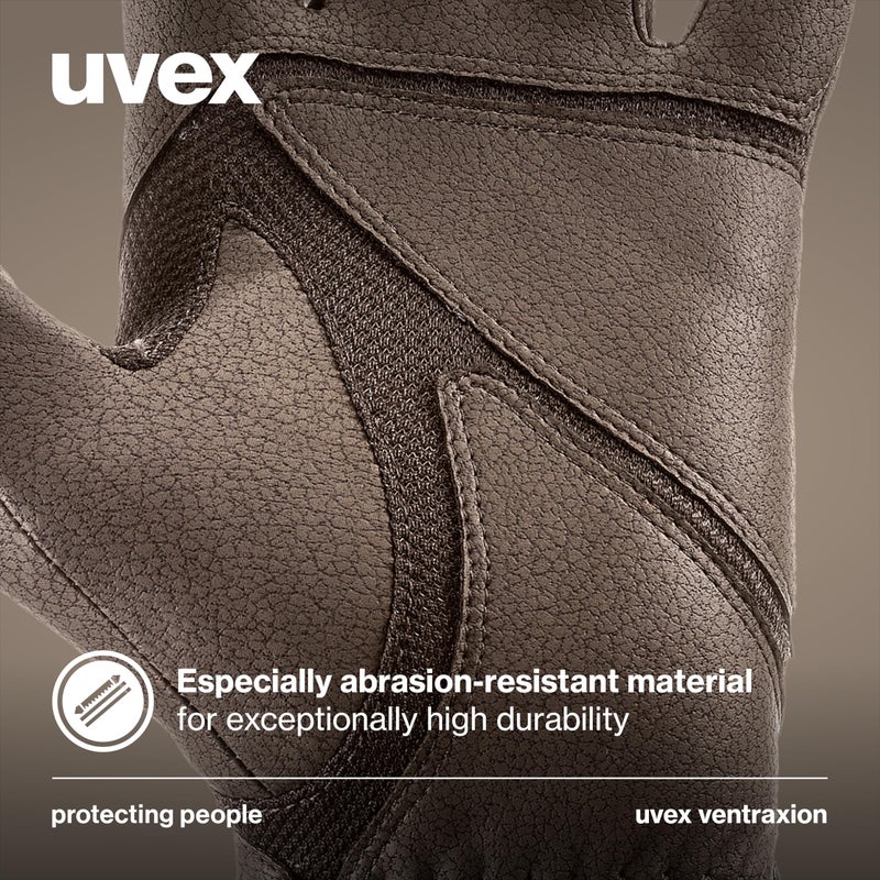 Uvex ventraxion Horse Riding Gloves Unisex, Brown 7-8 - Stretchable, Breathable & with Touchscreen Capability - Image 4
